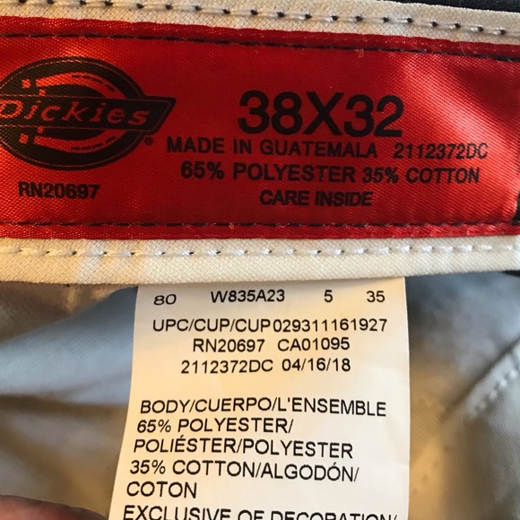 Dickies gray cargo pants size 38x32 NWT Preowned. - Picture 4 of 4